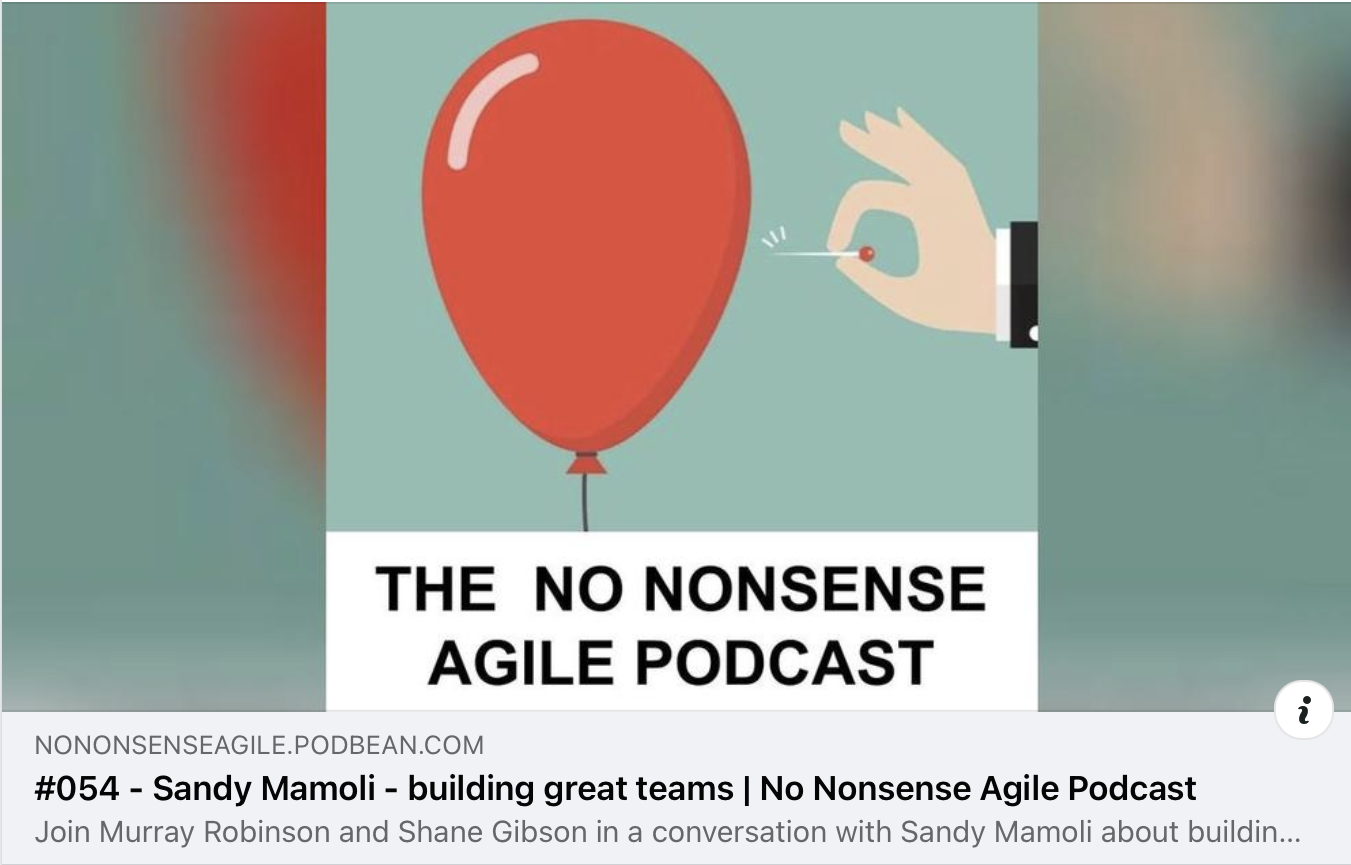 Nomad8  No Nonsense Agile Podcast - Building Great Teams with Sandy Mamoli
