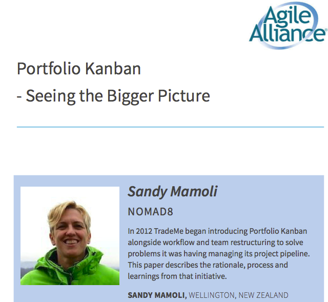 Portfolio Kanban (Agile Alliance whitepaper)
